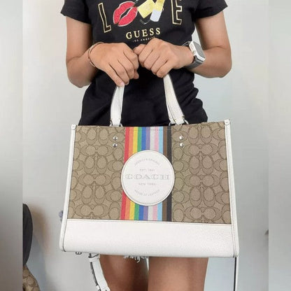 Coach Dempsey Tote With OG Box & Dust Bag & Extra Shoulder Strap
