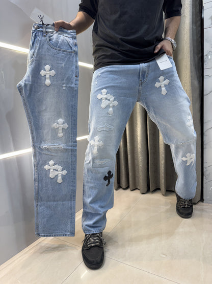 Chrome Hearts Imported Denim – Embroidered Classic Edition (TS001)