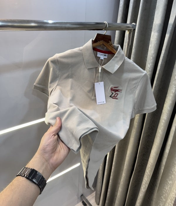 Lacoste Beige Logo Work Classic Polo T-Shirt