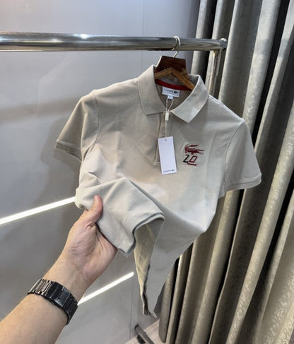 Lacoste Beige Logo Work Classic Polo T-Shirt