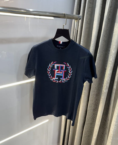 Tommy Hilfiger Navy Blue Logo Work T-Shirt