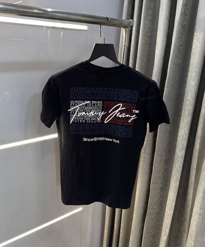 Tommy Hilfiger Black Back Print Premium T-Shirt