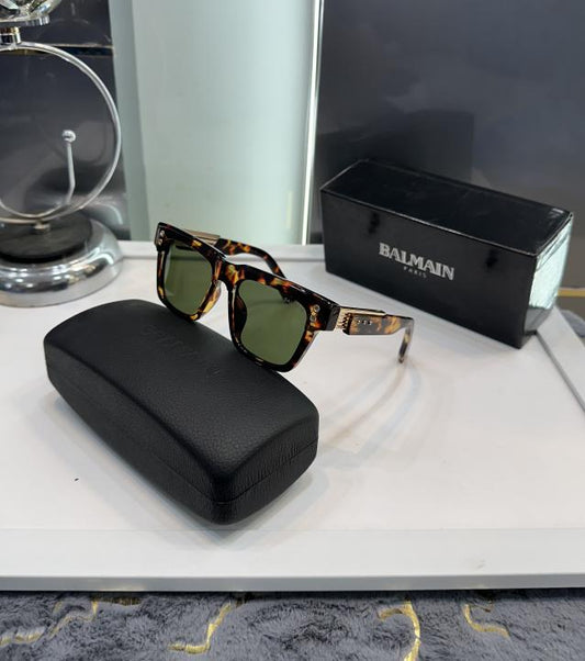 Balmain Paris Tiger-Green Luxury Shade Sunglasses
