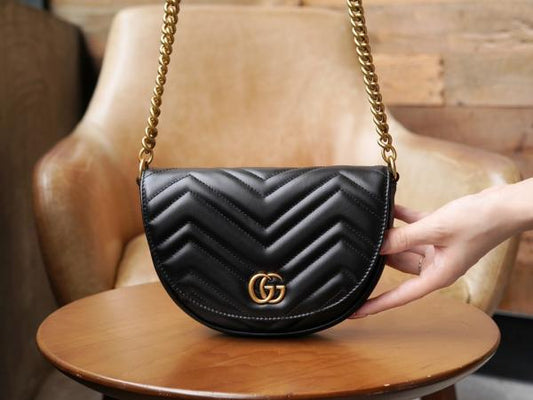Gucci GG Marmont Moon Premium Shoulder Bag With OG Box
