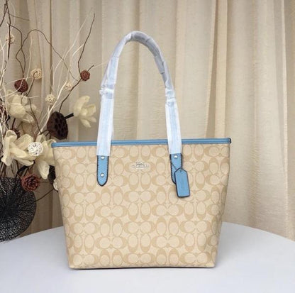 Coach Signature City Tote Bag With OG Box & Dust Bag