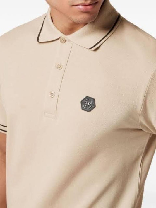 Philip Plein Metal Logo Imported Polo T-Shirt