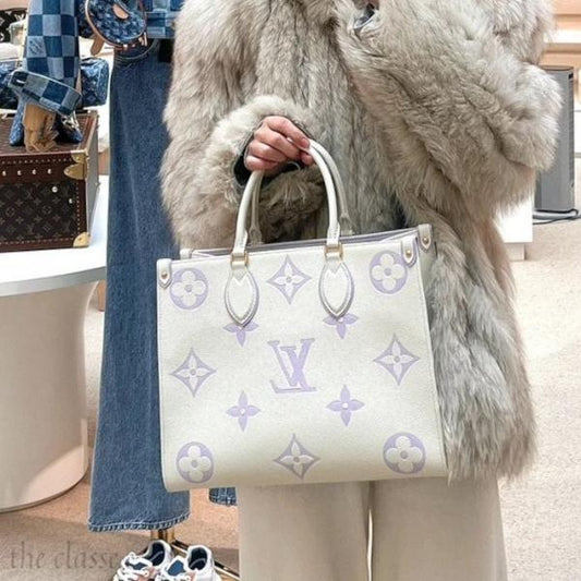 Louis Vuitton LV On The Go Monogram Premium Leather Tote Bag
