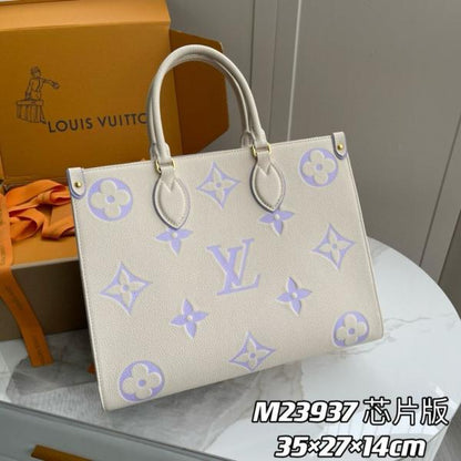 Louis Vuitton LV On The Go Monogram Premium Leather Tote Bag
