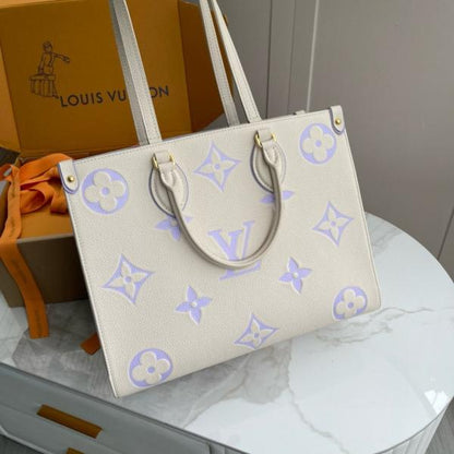 Louis Vuitton LV On The Go Monogram Premium Leather Tote Bag