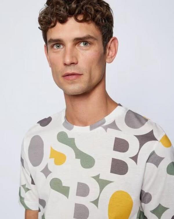 Hugo Boss White Monogram Premium T-Shirt