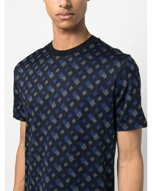 Hugo Boss Blue Monogram Premium T-Shirt