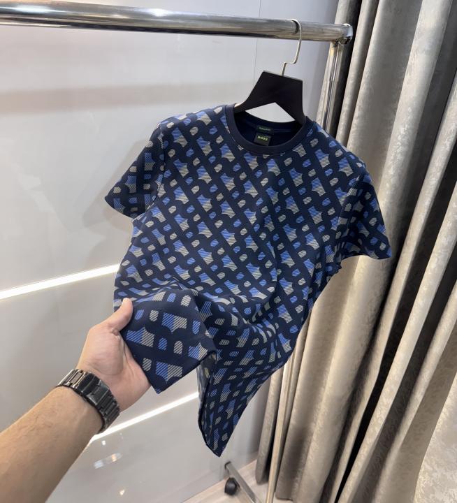 Hugo Boss Blue Monogram Premium T-Shirt