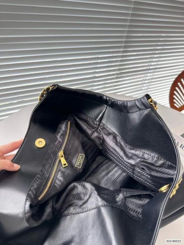 Pr-ada Soft Leather Premium Tote Bag With OG Box & Dust Bag