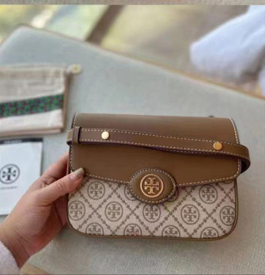 TORY BURCH ROBINSON T MONOGRAM SIDE SHOULDER