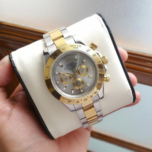 Rolex Daytona Steel Gold Grey Dial - LABLEWHORE.COM