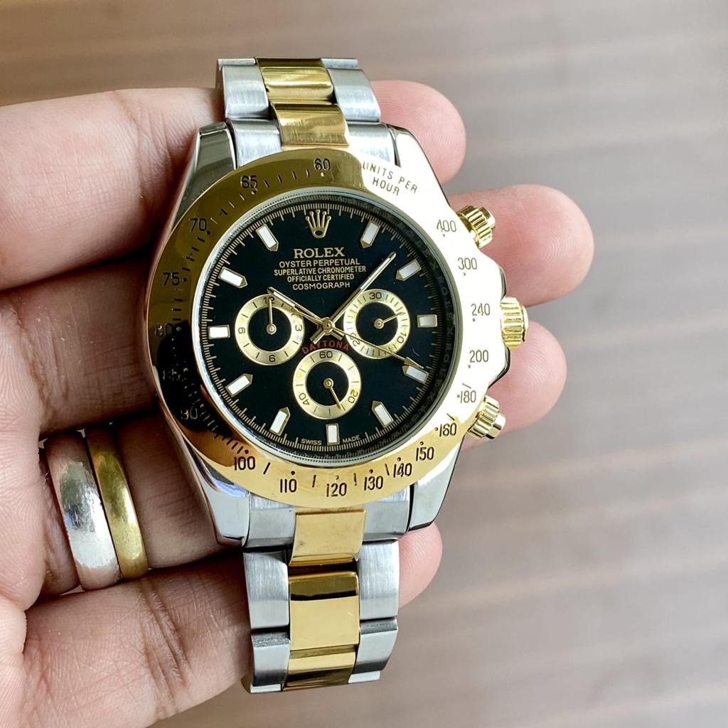 Rolex Daytona NEW 2023 Black Dial Two Tone Yellow Gold - LABLEWHORE.COM