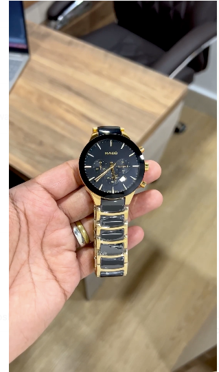 Rado Centric Chronograph Black & Gold