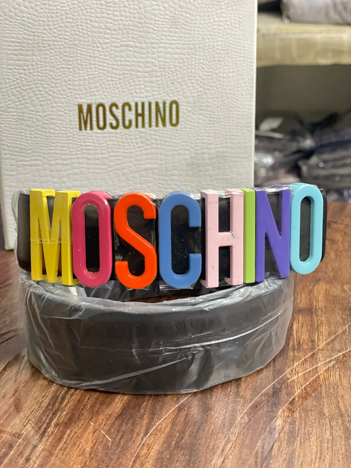 MOSCHINO IMPORTED BELTS - LABLEWHORE.COM