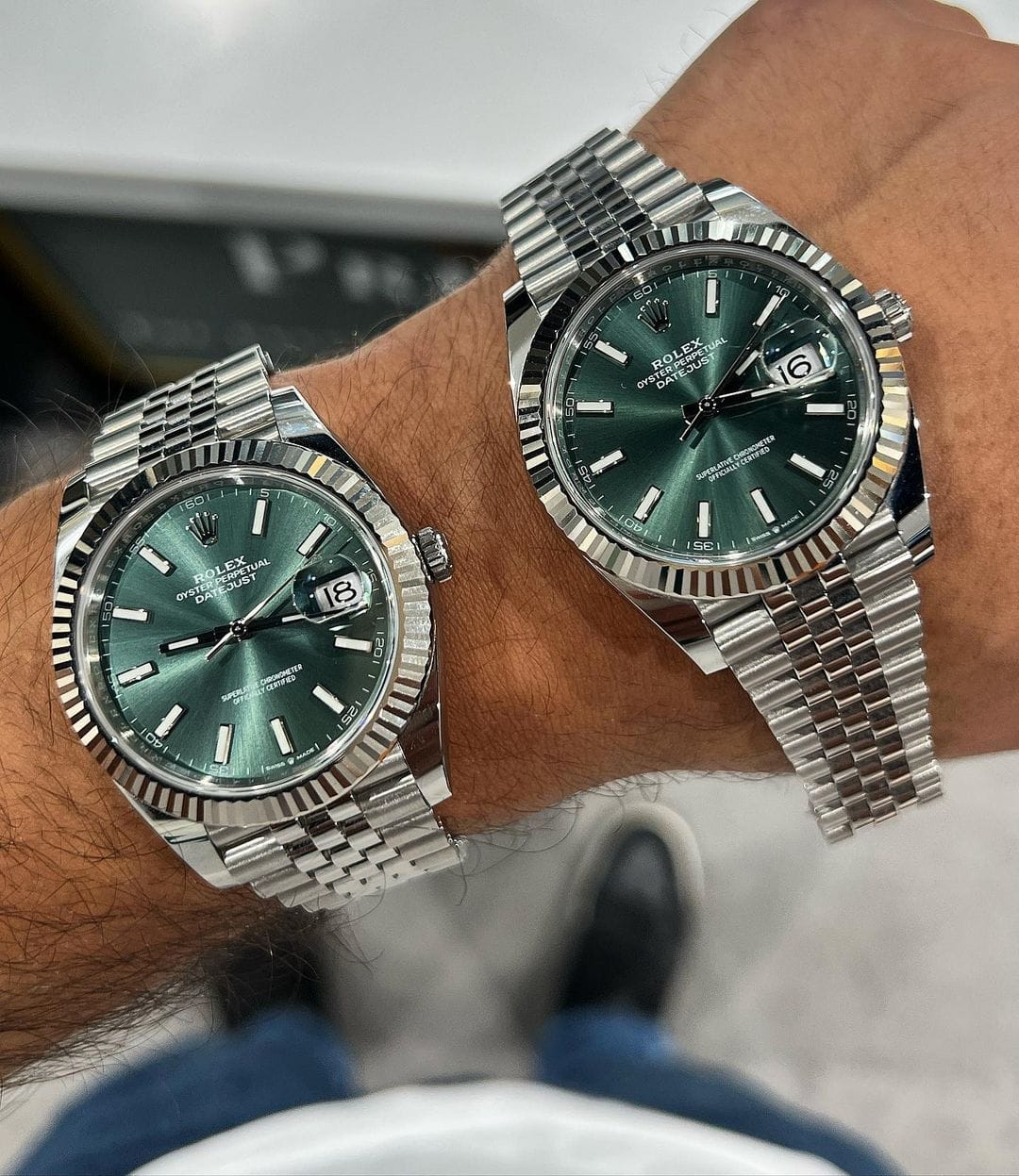 ROLEX DATEJUST STEEL GREEN - LABLEWHORE.COM