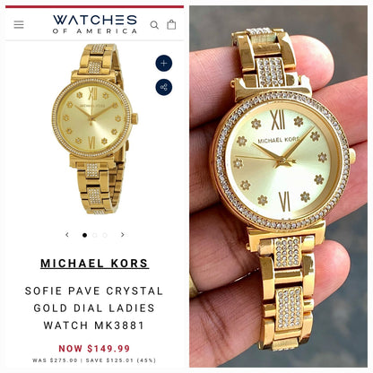 Michael Kors Sofie Collection Gold - LABLEWHORE.COM