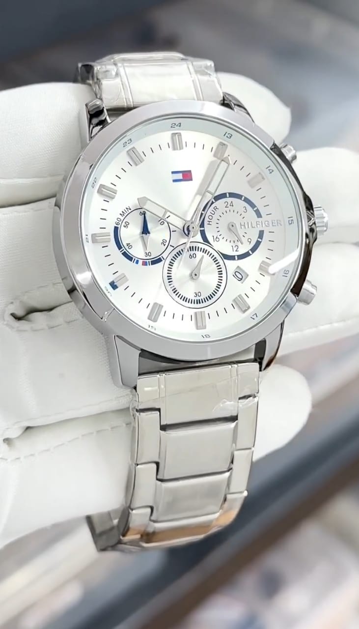 Tommy Hilfiger Steel White Watch - LABLEWHORE.COM