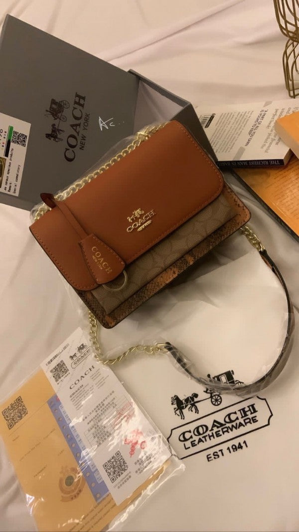 Coach Klare Crossbody In Signature Canvas Bag With OG Box & Dust Bag - LABLEWHORE.COM