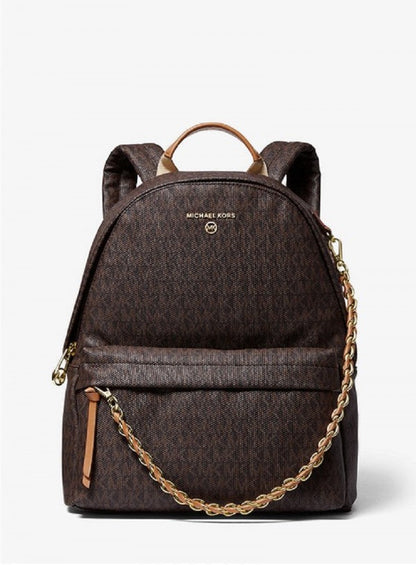 Michael Kors MK Slater Monogram Backpack With Dust Bag - LABLEWHORE.COM
