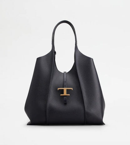 Tods T Timeless Premium Quality Leather Bag With Extra Pouch & OG Box With Dust Bag - LABLEWHORE.COM