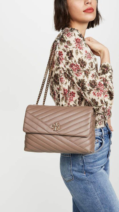 TORY BURCH CHEVRON CRESCENT BAGS - LABLEWHORE.COM