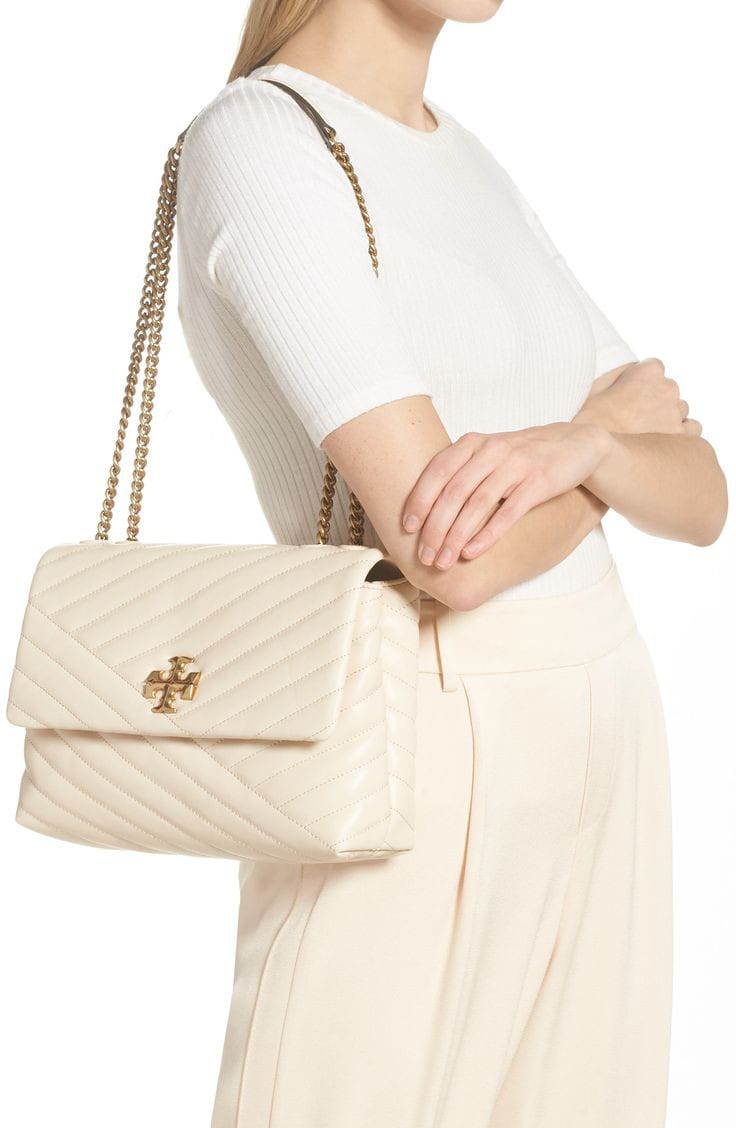 TORY BURCH CHEVRON CRESCENT BAGS - LABLEWHORE.COM