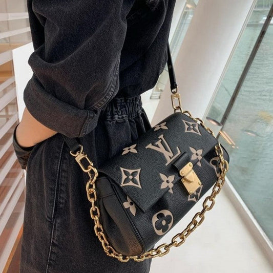 LV M45859 Shoulder Bag With OG Double Box & Dust Bag Black - LABLEWHORE.COM