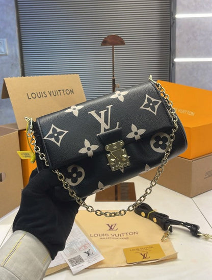 LV M45859 Shoulder Bag With OG Double Box & Dust Bag Black - LABLEWHORE.COM