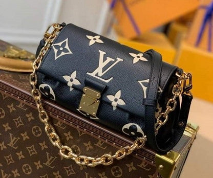 LV M45859 Shoulder Bag With OG Double Box & Dust Bag Black - LABLEWHORE.COM