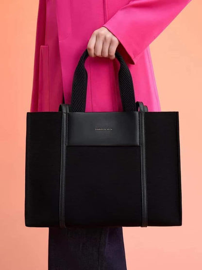 CHARLES AND KEITH TOTE BAG - LABLEWHORE.COM