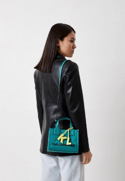KARL LAGERFELD KSquare Embossed Tote Bag With OG Box & Dust Bag - LABLEWHORE.COM