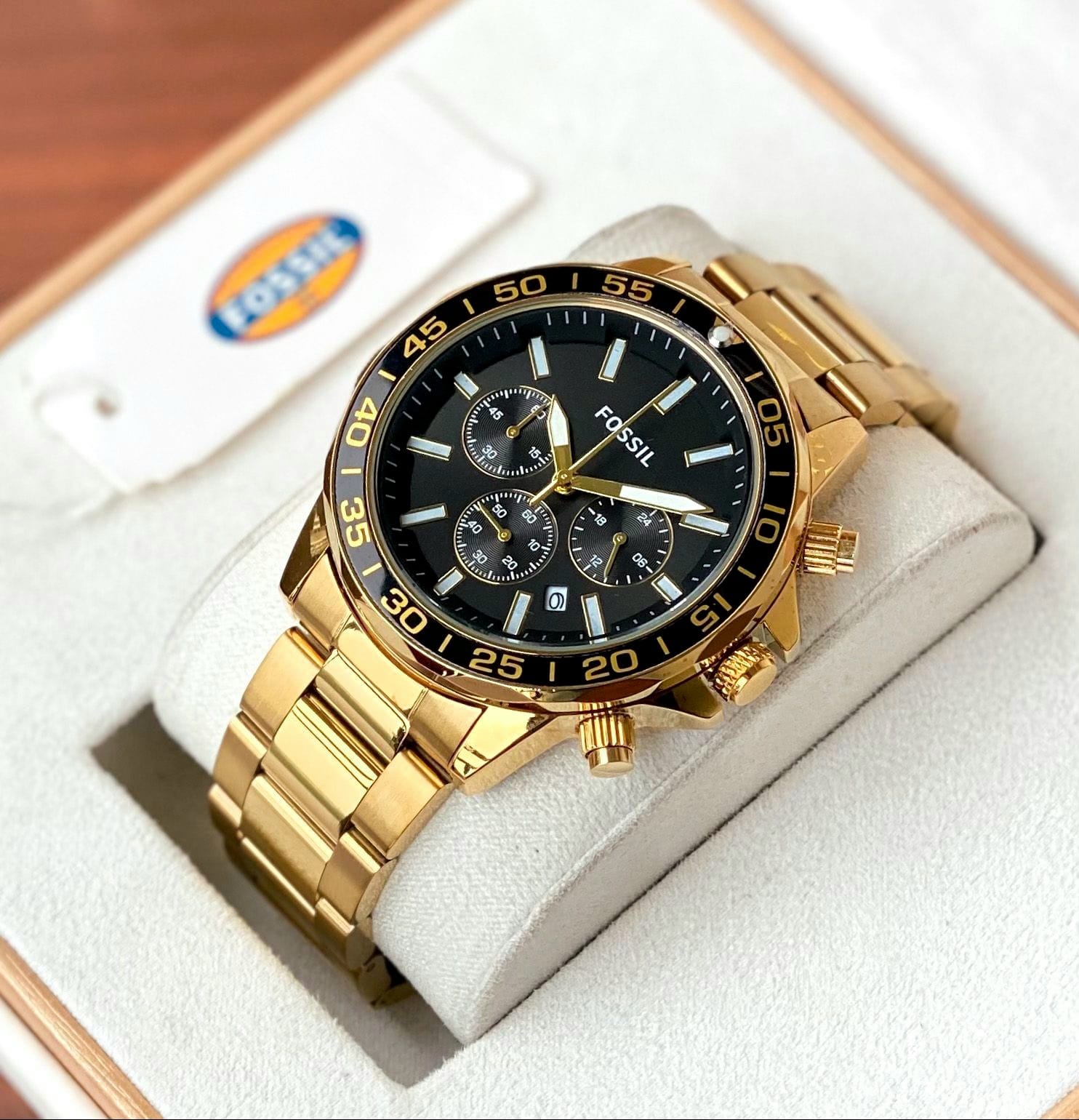 Fossil Gold Chronograph Series - LABLEWHORE.COM