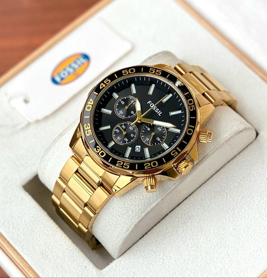 Fossil Gold Chronograph Series - LABLEWHORE.COM