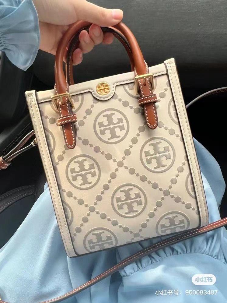 TORY BURCH T MONOGRAM JACQUARD MINI TOTE BAGS - LABLEWHORE.COM