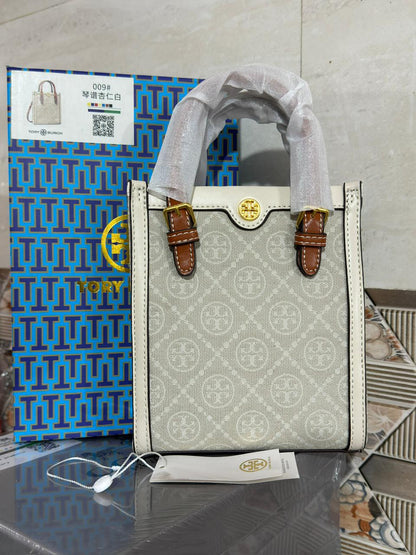 TORY BURCH T MONOGRAM JACQUARD MINI TOTE BAGS - LABLEWHORE.COM