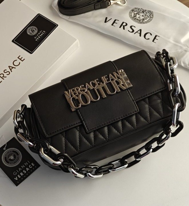 VERSACE JEANS COUTURE LOGO PLAQUE BAGS - LABLEWHORE.COM