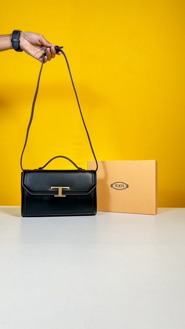 TODS T TIMELESS TOP HANDLE BAG WITH OG BOX & DUST BAG - LABLEWHORE.COM