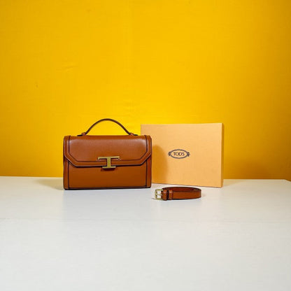 TODS T TIMELESS TOP HANDLE BAG WITH OG BOX & DUST BAG - LABLEWHORE.COM