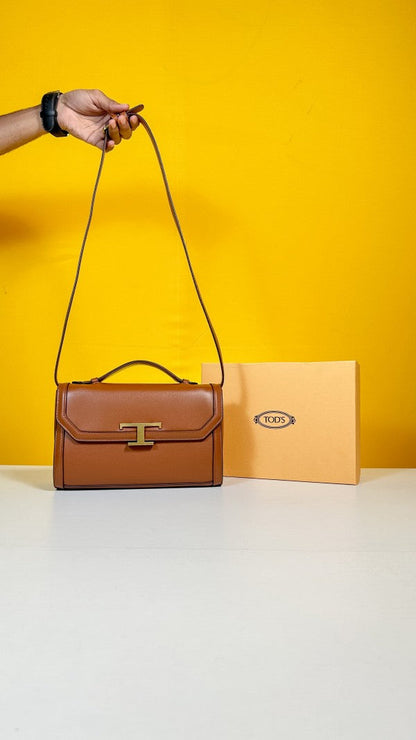 TODS T TIMELESS TOP HANDLE BAG WITH OG BOX & DUST BAG - LABLEWHORE.COM