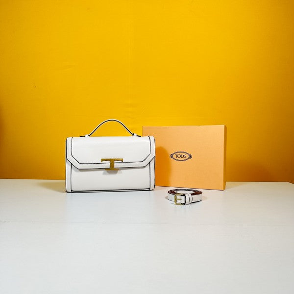 TODS T TIMELESS TOP HANDLE BAG WITH OG BOX & DUST BAG - LABLEWHORE.COM