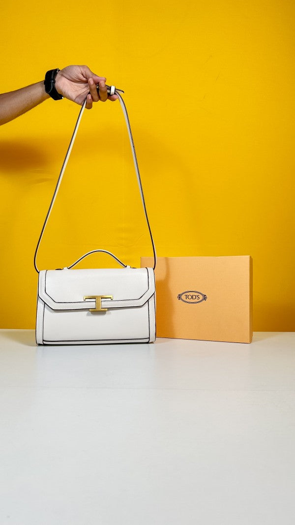 TODS T TIMELESS TOP HANDLE BAG WITH OG BOX & DUST BAG - LABLEWHORE.COM