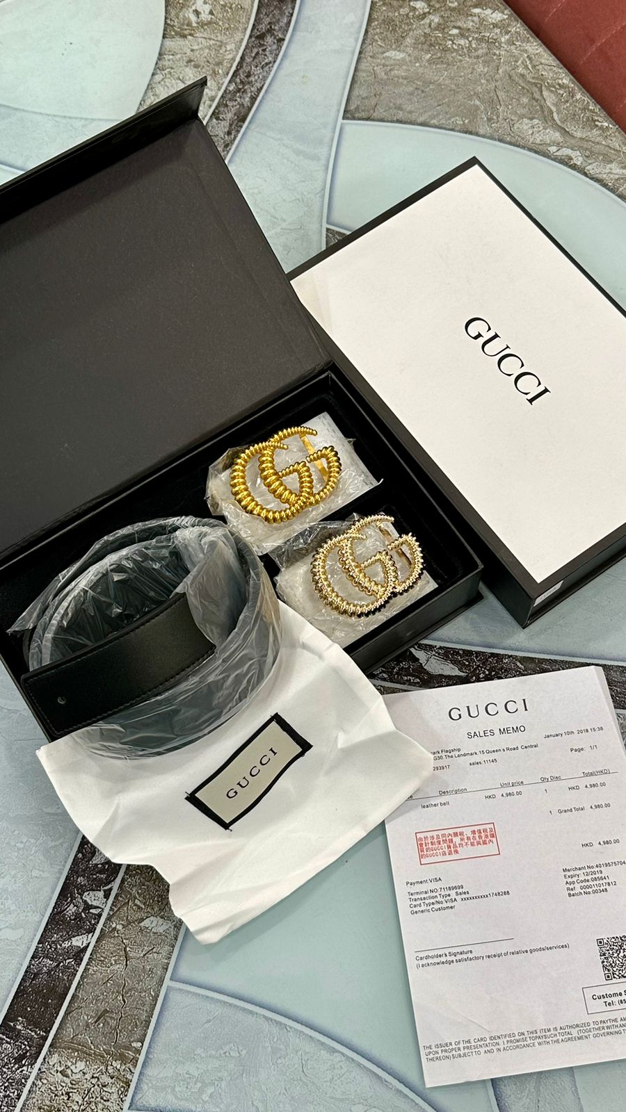 GUCCI DOUBLE BUCKLE BELTS - LABLEWHORE.COM