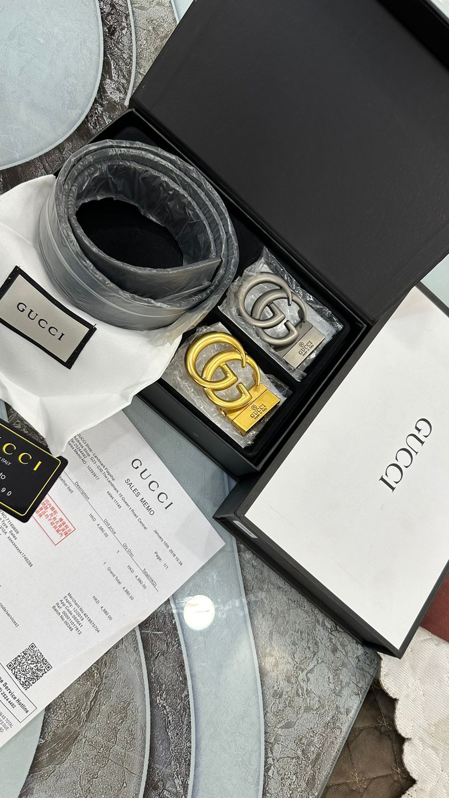 GUCCI DOUBLE BUCKLE BELTS - LABLEWHORE.COM