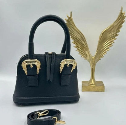 Versace Jeans Couture Baroque Buckle Bag With OG Box & Dust Bag - LABLEWHORE.COM