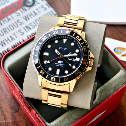 Fossil GMT Gold Series