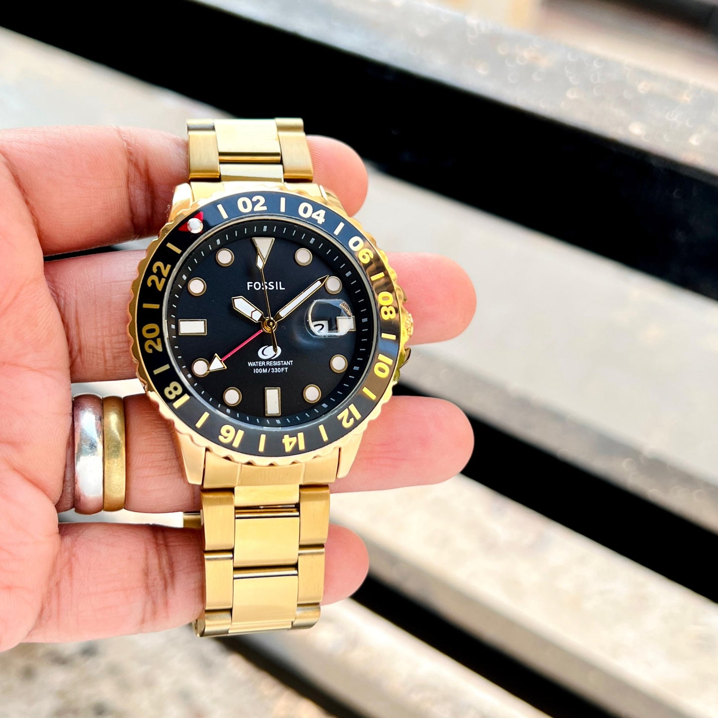 Fossil GMT Gold Series